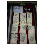 GROUP OF 2 TRAYS OF ASSTD HORNY TOAD NECKLACES