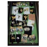 GROUP OF 2 TRAYS OF ASSTD EARRINGS AND NECKLACES