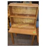 CONTEMPORARY GLASSTOP COFFEE TABLE, END TABLE AND