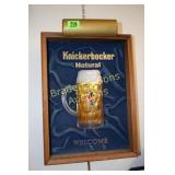VINTAGE 18" X 14" KNICKERBOCKER BEER SIGN