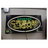 VINTAGE 24" X 12" GENESSEE BEER SIGN IN