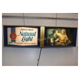 VINTAGE 35" X 10" NATURAL LIGHT BEER SIGN