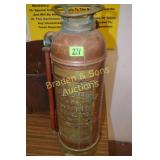 VINTAGE BADGERS COPPER FIRE EXTINGUISHER