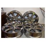 GROUP OF FOUR 2008 STOCK LEXUS 20" FIVE HOLE RIMS