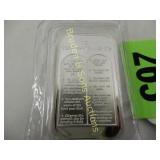 SILVER ONE OUNCE BAR FEATURING TEN COMMANDMENTS