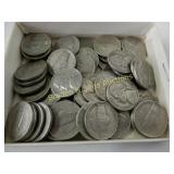 GROUP OF 48 SILVER JEFFERSON NICKLES