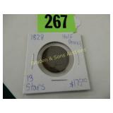 US 1828 CLASSIC HEAD HALF PENNY WITH 13 STARS,