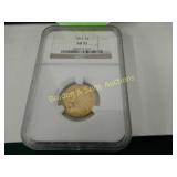 NGC GRADED AU53 1912 $5.00 GOLD INDIAN HEAD
