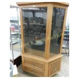 CUSTOM BUILT 72" X 56" LIGHTED DISPLAY/GUN CABINET