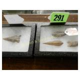 GROUP OF 3 NATIVE AMERICAN BIRD POINTS AND ONE