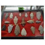 GROUP OF 17 NATIVE AMERICAN POINTS FOUND IN