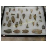 GROUP OF 31 NATIVE AMERICAN POINTS FOUND