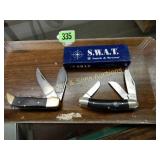 NEW SMITH & WESSON THREE BLADED FOLDINMG KNIFE