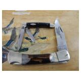 USED CASE DOUBLE BLADED FOLDING POCKET KNIFE