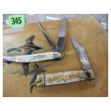 GROUP OF 2 FOLDING POCKET KNIVES
