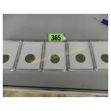 GROUP OF 5 HIGH QUALITY BUFFALO NICKELS