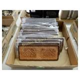 GROUP OF 20 NEW TOOLED LEATHER WALLETS