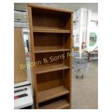 84" X 32" WOODEN BOOKSHELF