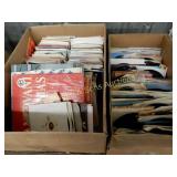 GROUP OF 2 BOXES OF ASSTD RECORDS