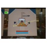 GROUP OF TWO 12" NATIVE AMERICAN SAND ART