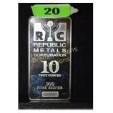 10 OUNCE SILVER BAR