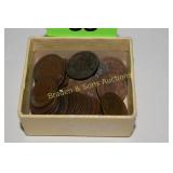 GROUP OF 34 INDIAN HEAD PENNIES