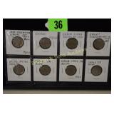 GROUP OF 8 US ERROR COINS