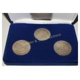 GROUP OF 3 1921 MORGAN SILVER DOLLARS FROM