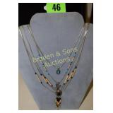 GROUP OF 3 LADIES NATIVE AMERICAN NECKLACES