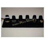 GROUP OF 6 LADIES STERLING SILVER RINGS