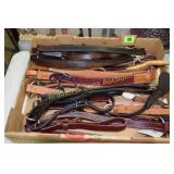 GROUP OF 6 NEW HIGH QUALITY LEATHER HORSE BREAST