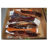 GROUP OF 20 NEW LEATHER SPUR STRAPS