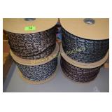 GROUP OF 4 ROLLS OF HAT BAND SUPPLIES