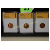 SGS GRADED MS68 -1954D, 1954S AND 1954P