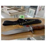 NEW MOSSY OAK FIXED BLADE KNIFE WITH 6" BLADE AND