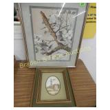 GROUP OF 2 FRAMED PRINTS