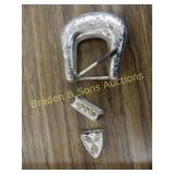 BOX OF ASSTD BELT BUCKLES ETC