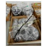 GROUP OF APPROX 150 LEATHER CHIN STRAPS AND