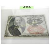 US SERIES 1874 FIFTH ISSUE 25 CENT FRACTIONAL