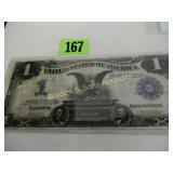 US SERIES 1899 $1.00 SILVER CERT SIGNED NAPIER