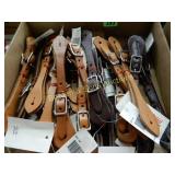 GROUP OF 20 NEW LEATHER SPUR STRAPS