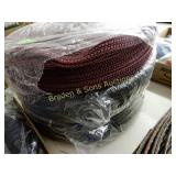 GROUP OF 6 ROLLS OF BRAIDED BELT MAKING MATERIAL