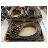 GROUP OF 39 NEW TOOLED LEATHER WESTERN BELTS