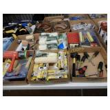 GROUP OF 6 BOXES OF ASSTD PAINTING SUPPLIES