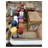GROUP OF 2 BOXES OF ASSTD SPRAY PAINT AND ONE