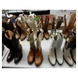 GROUP OF 18 PAIRS OF WESTERN BOOTS