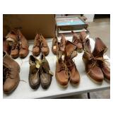 GROUP OF 14 PAIRS OF WORK BOOTS