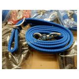 GROUP OF 10 NEW NYLON HORSE LEADS