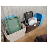 GROUP OF 10 PLASTIC TUBS