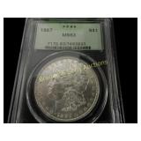 PCGS GRADED 1887-P MS63 MORGAN SILVER DOLLAR